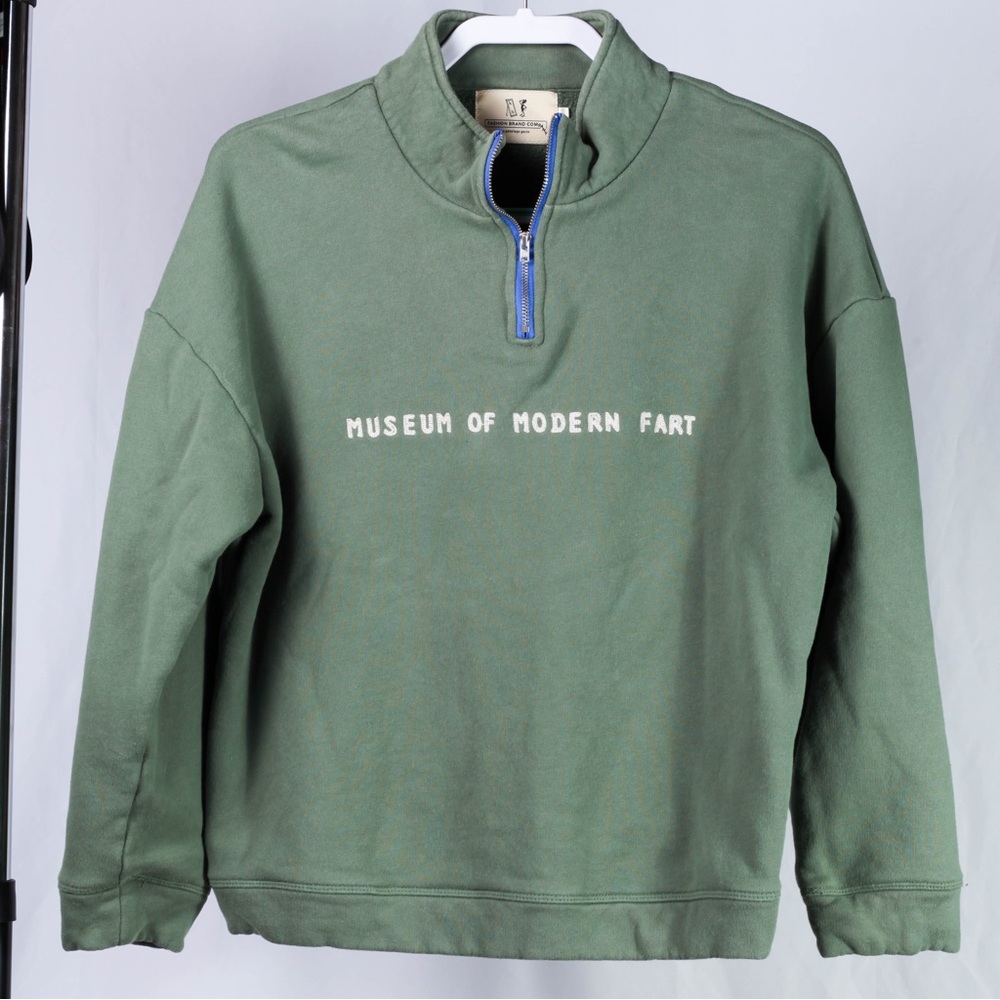 Fashion Brand Company Green Crew Neck Sweater